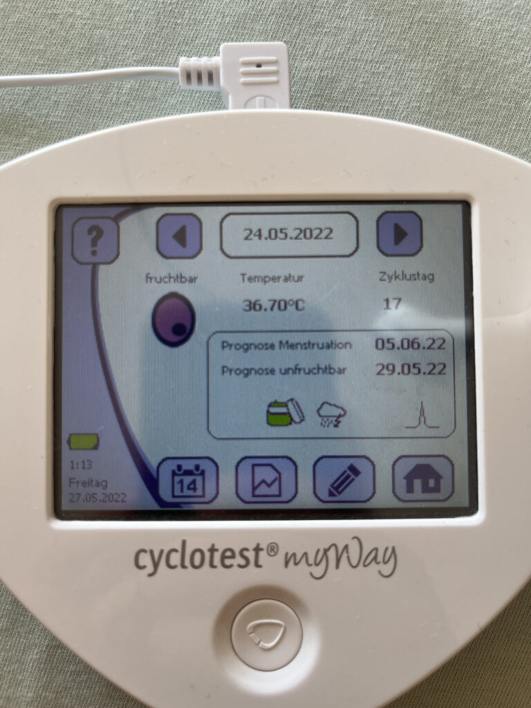 Der myWay Zykluscomputer mit Temperatur-Messfühler Cyclotest Erfahrungen